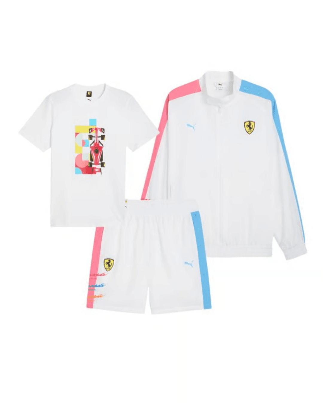 Combo 3 peças Kit Completo Scuderia Ferrari Team